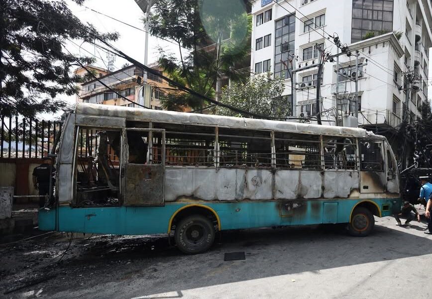 त्रिपुरेश्वर बस आगलागी घटनाका चालकको पहिचान खुल्यो
