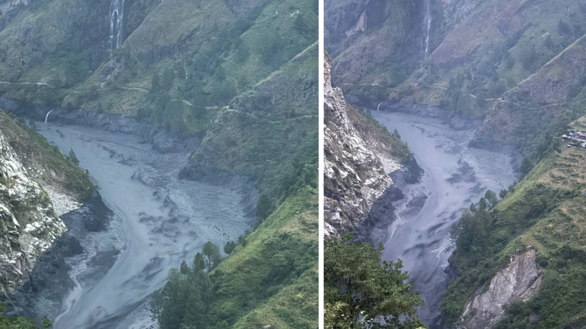 हेलिकप्टरबाट यस्तो देखियो बूढीगण्डकीको बाढी (तस्बिरहरू)